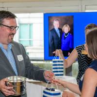 winner of raffle claims prize